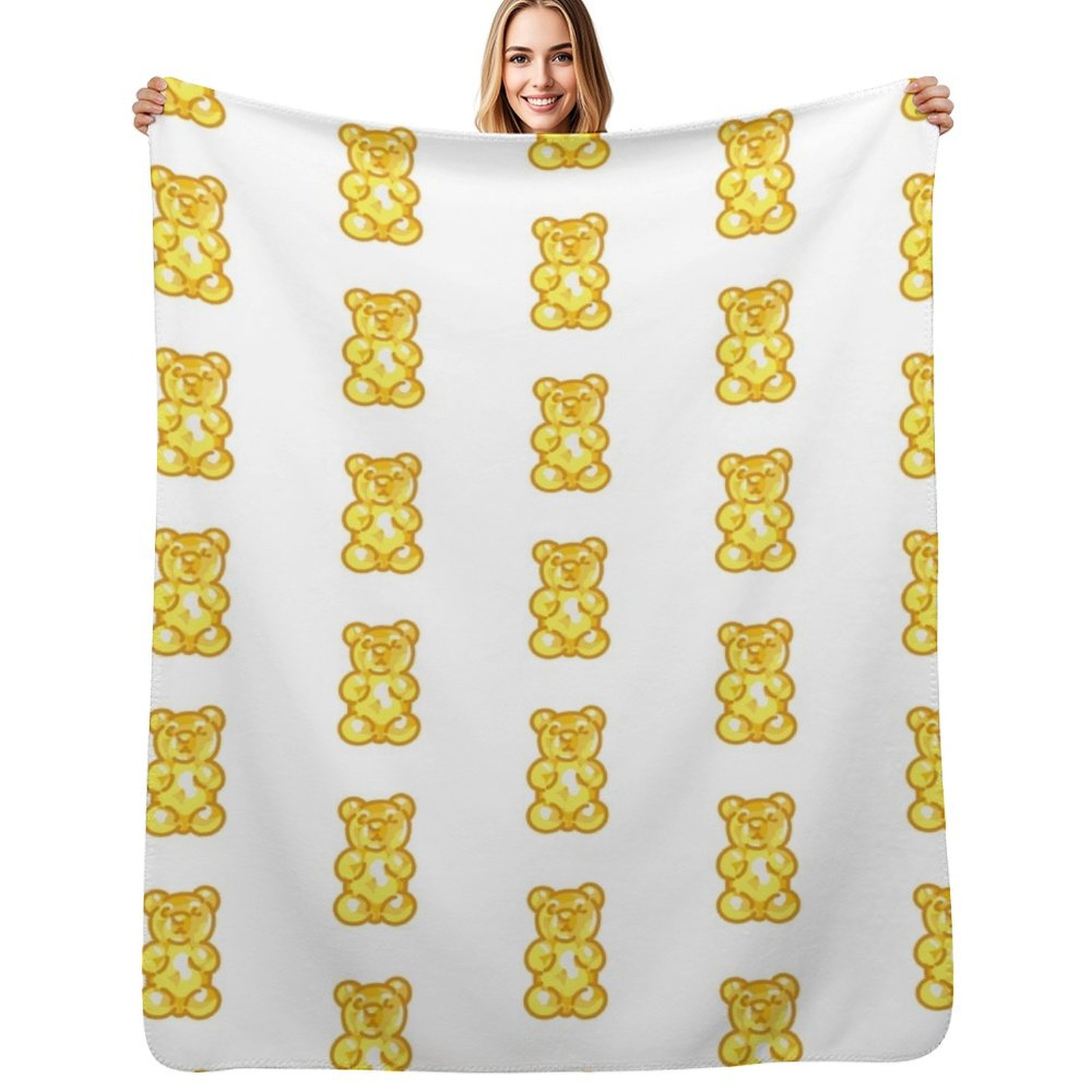 Gummy Bear - Yellow Throw Blan - Luxury Bags Yellow recension och pris
