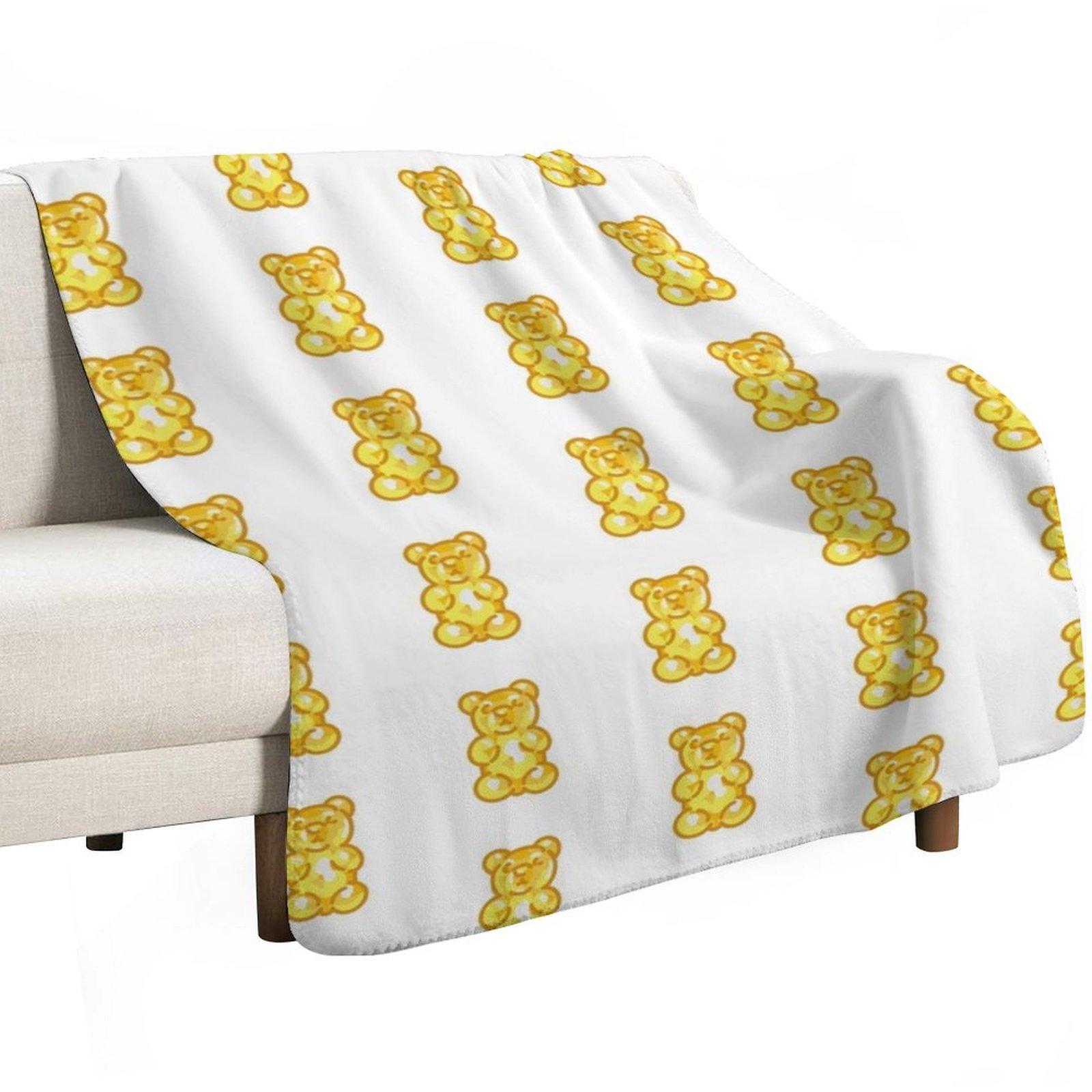 Gummy Bear - Yellow Throw Blan - Luxury Bags Yellow recension och pris