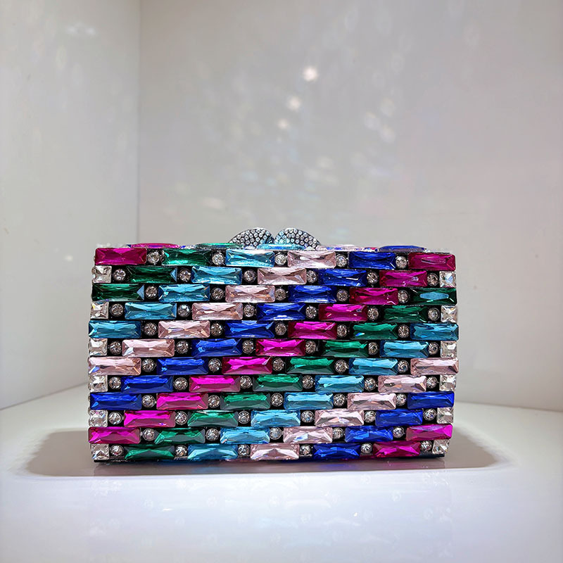 Female Blue Rhinestone Evening - Luxury Bags Blue recension och pris