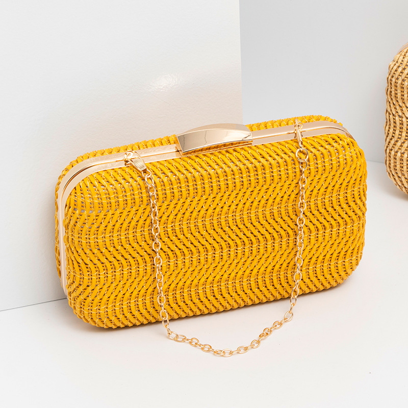 Casual Straw Women's Bag Yello - Luxury Bags Yellow recension och pris