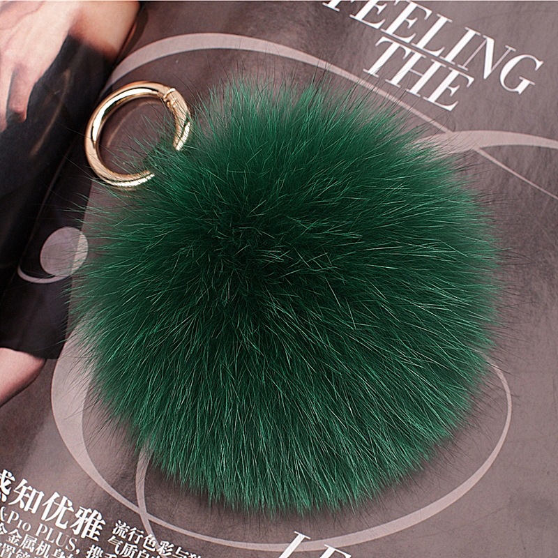 Luxury Big Fluffy Real Fur Fox - Luxury Bags Yellow recension och pris
