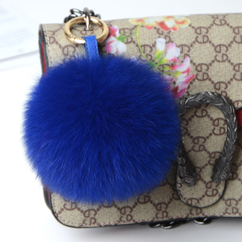 Luxury Big Fluffy Real Fur Fox - Luxury Bags Yellow recension och pris