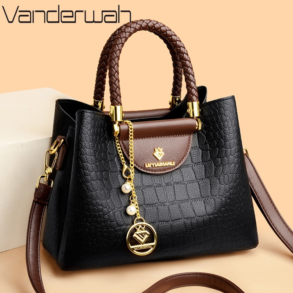 Woven Handle Genuine Brand Hig - Luxury Bags On Sale recension och pris