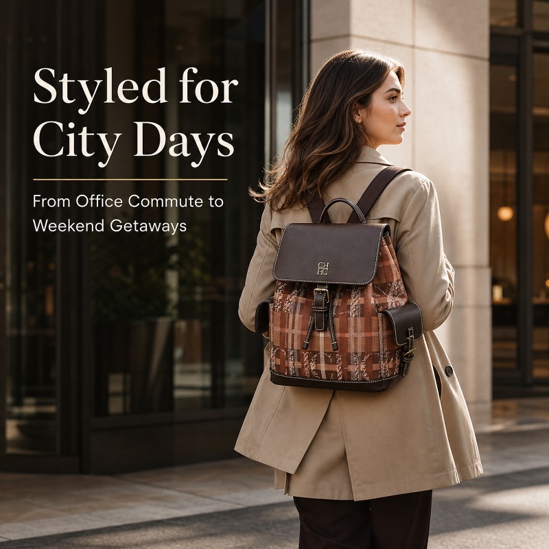 CHHC Fashion Color Block Backp - Luxury Bags For You recension och pris